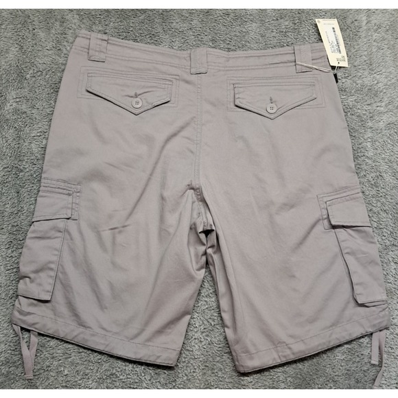 Match & Matchstick Cargo Shorts Mens Sz 40 Khaki Dress Chino Work Pockets Flat - Picture 11 of 14